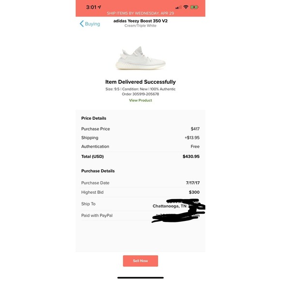 AUTHENTC Adidas Yeezy Boost 350 V2 Zebra White Black Red Kanye West Men Size 9.5 main image 8